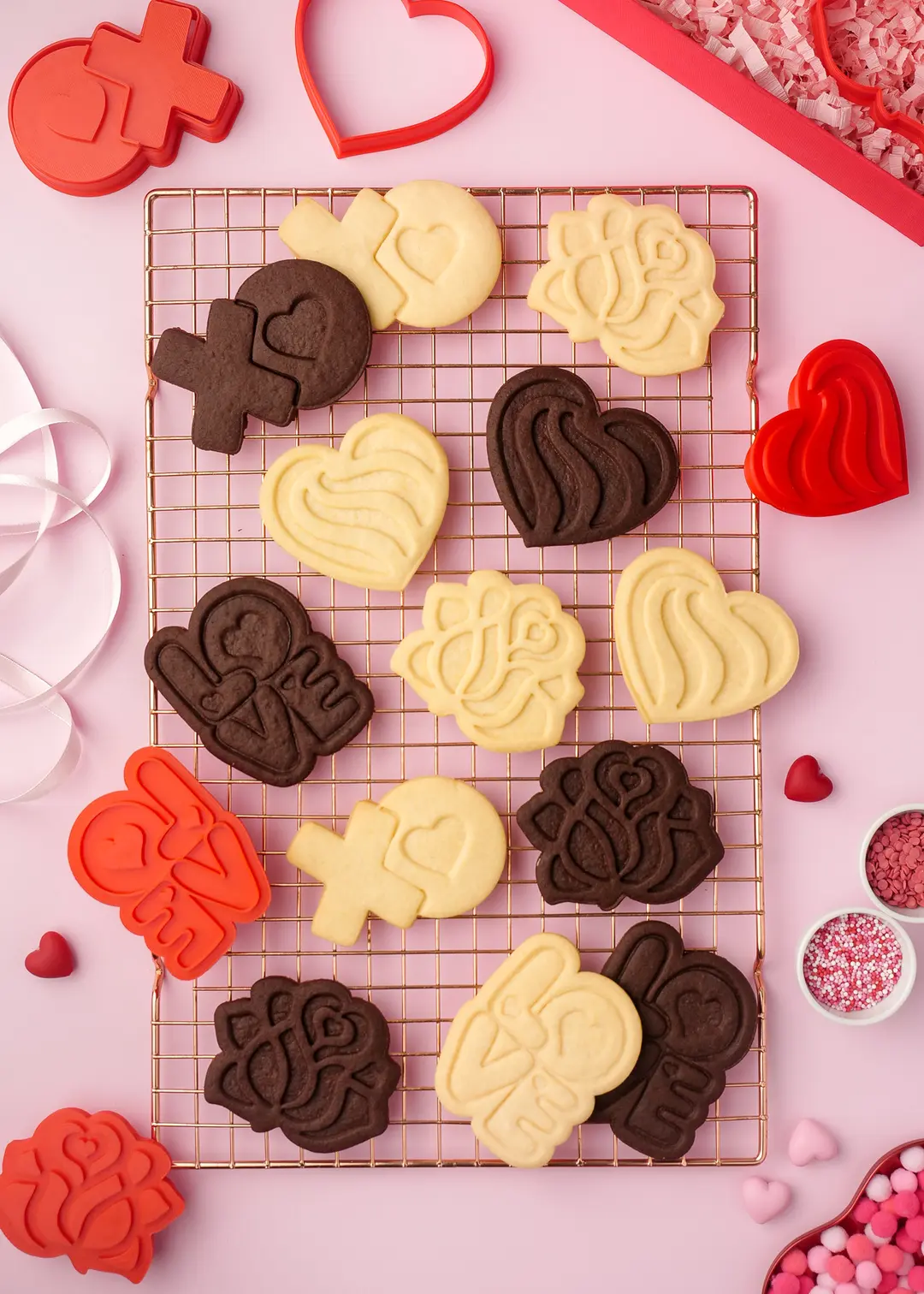 Personalized Love Themed Cookie Cutter Kit Reusable 3D Baking Tools for DIY Valentine Cookies Anniversary Gifts and Homemade Sweet Surprises