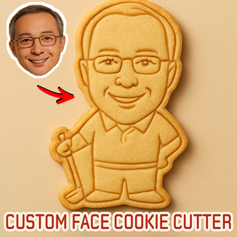 Personalized Sport Portrait Stamp With Custom Face Cookie Cutter from Photo For Birthday, Wedding, Bachelorette Party