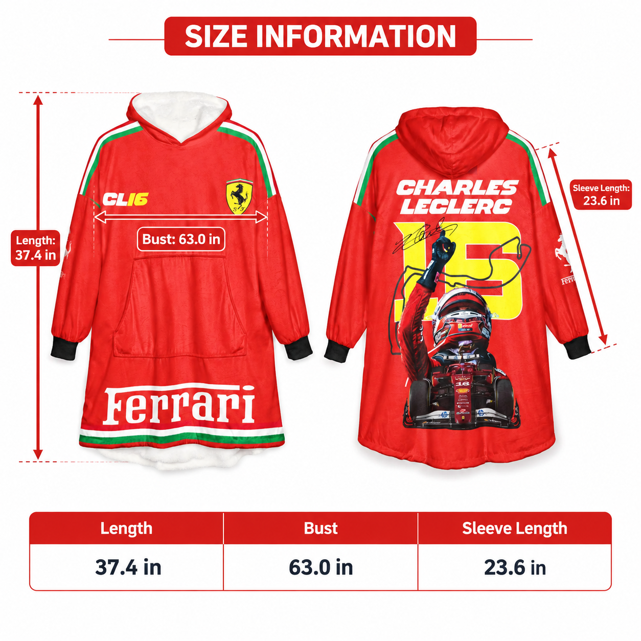 Race Fan Inspired Oversized Hoodie Blanket, All Over Print Wearable Throw Blanket, Multi Racing Graphic Designs, Gift for f1 Lovers