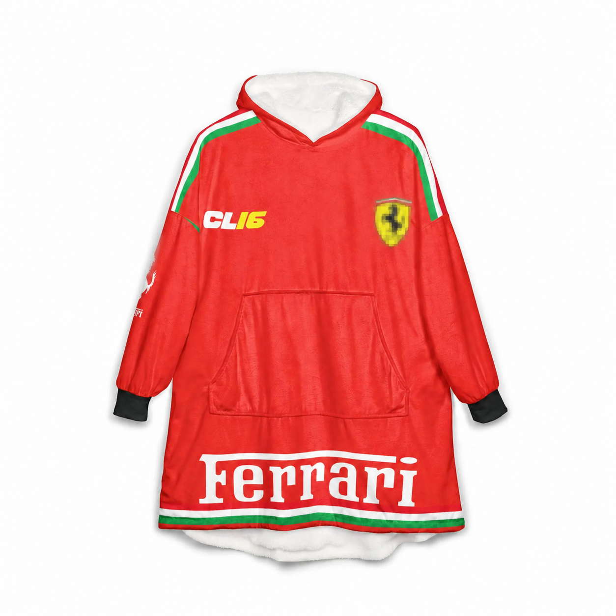 Race Fan Inspired Oversized Hoodie Blanket, All Over Print Wearable Throw Blanket, Multi Racing Graphic Designs, Gift for f1 Lovers