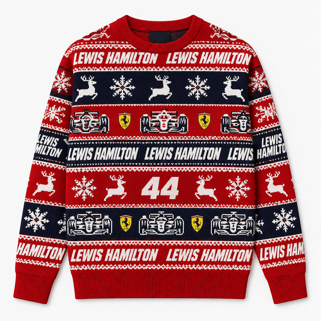 F1 Driver Ugly Christmas Sweater  F1 Racing Christmas Jumper, Multiple Drivers Option, Formula 1 Fan Gift, Holiday Knit Sweater
