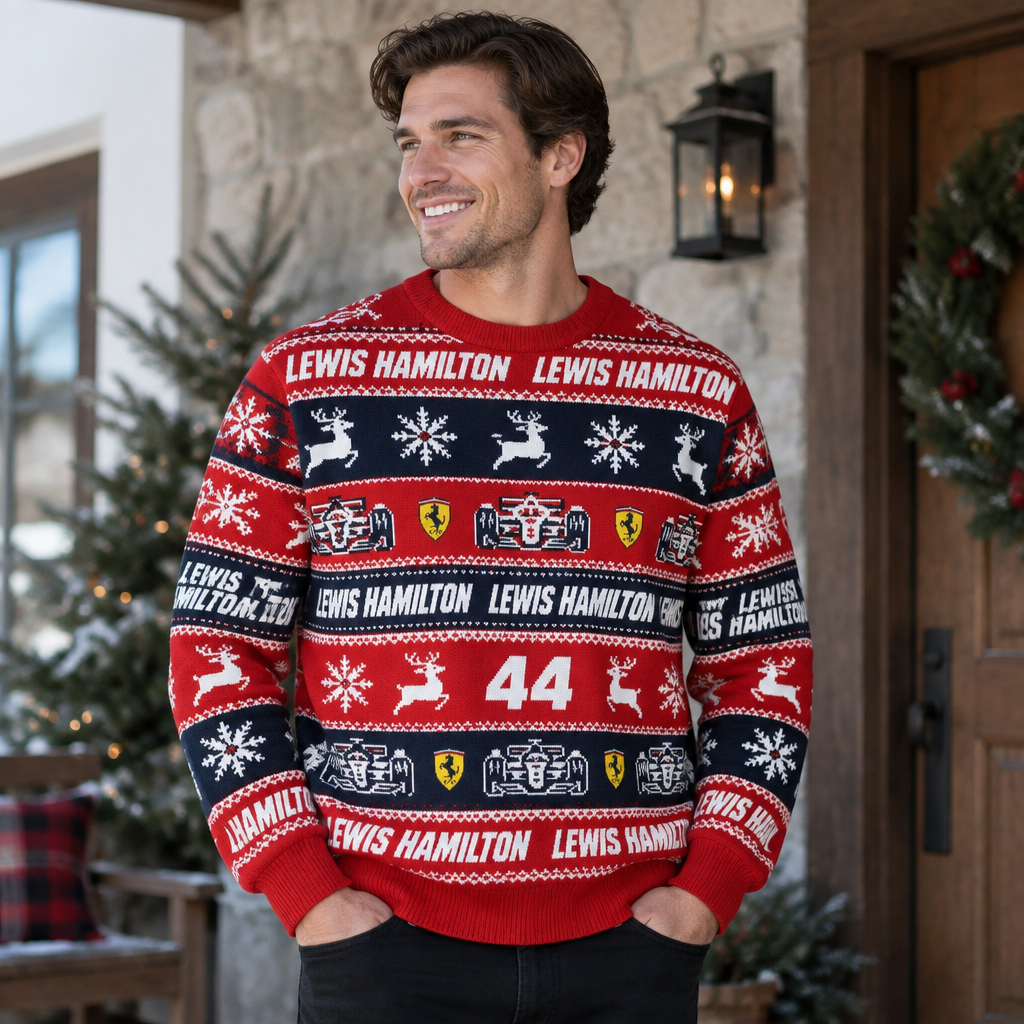 F1 Driver Ugly Christmas Sweater  F1 Racing Christmas Jumper, Multiple Drivers Option, Formula 1 Fan Gift, Holiday Knit Sweater