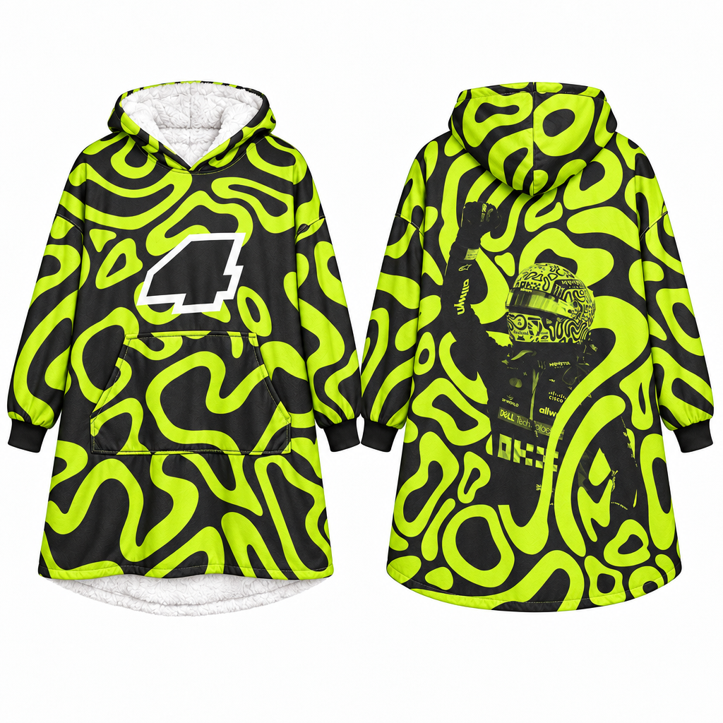 F1 Oversized Blanket Hoodie Oversized Hoodie Blanket, All Over Print Wearable Throw Blanket, Multi Designs, Gift for f1 Lovers