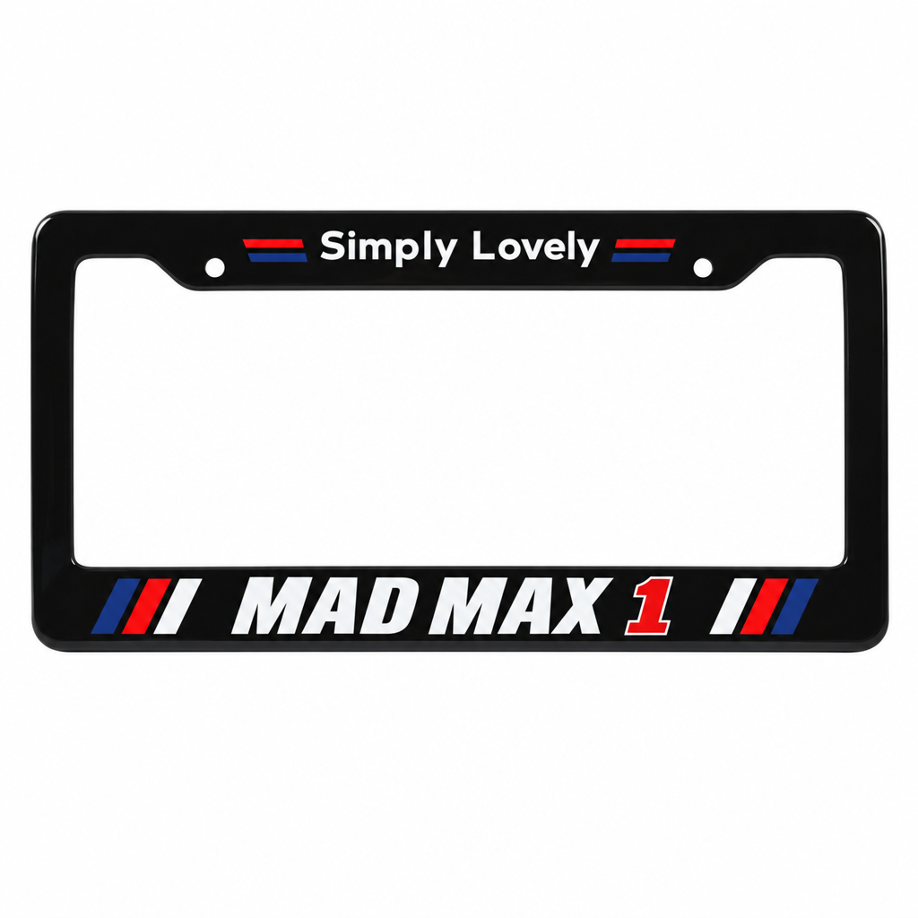 Grand Prix Motorsport License Plate Frames, Multiple Driver Designs