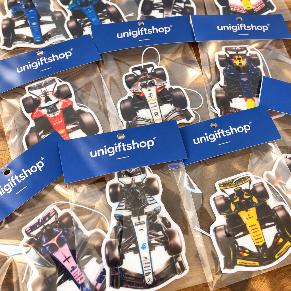Motorsport Racing Car Hanging Air Freshener, Grand Prix Race Car Shaped Paper Scent Card, Gift for Racing Motorsport Fans