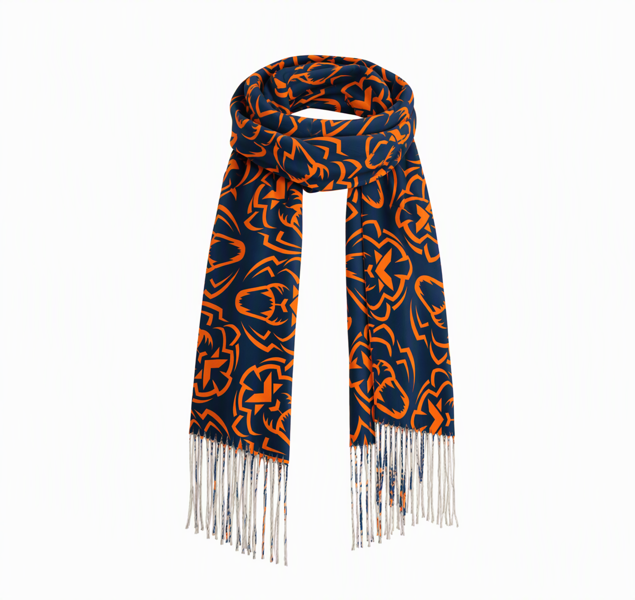 Max‑Inspired Beast Graphic Fringed Fan Scarf Grand Prix Racing Wrap Max Verstappen Supporter Poncho With Tassels