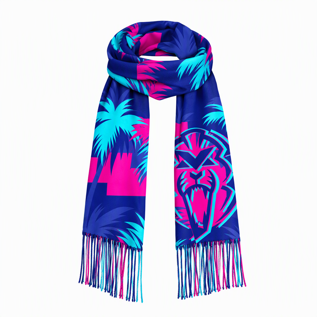 Max‑Inspired Beast Graphic Fringed Fan Scarf Grand Prix Racing Wrap Max Verstappen Supporter Poncho With Tassels