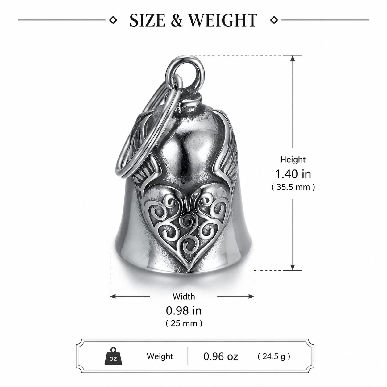 [Copy]2-Pieces Biker Skull Helmet Guardian Ride Bells for Motorcycles