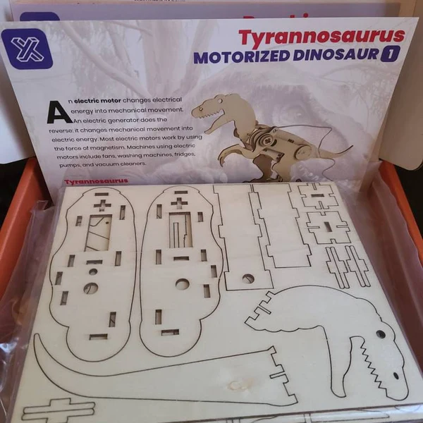 Personized  DIY Kit Dinosaur T-Rex Robot  Educational STEM Toy for Kids gift Fun Science Crafts Toy Boy Girl Gift For Kids Modern Nursery Bedroom Decor 