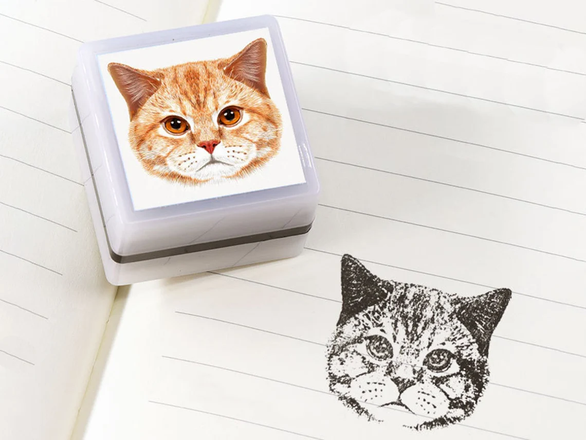 Personalized Portrait Photo Stamp Custom Face Rubber Stamp Couple Family Pet Design Perfect for Gifts Scrapbooking or Creative Decoration