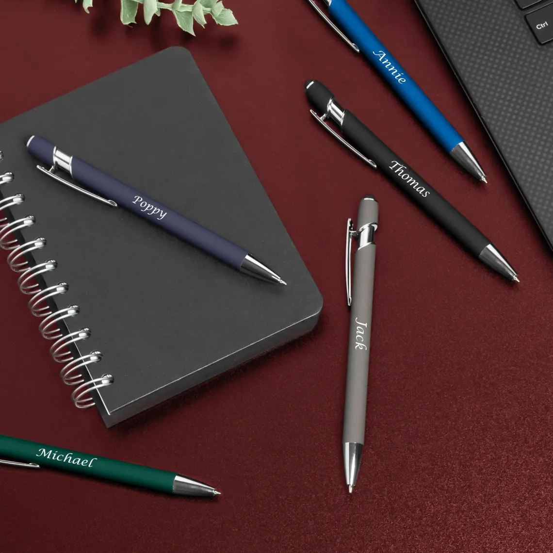 Personalized Rose Gold Pen Engraved pens for Teachers and students work Colleague stocking filler friends and family custom gift