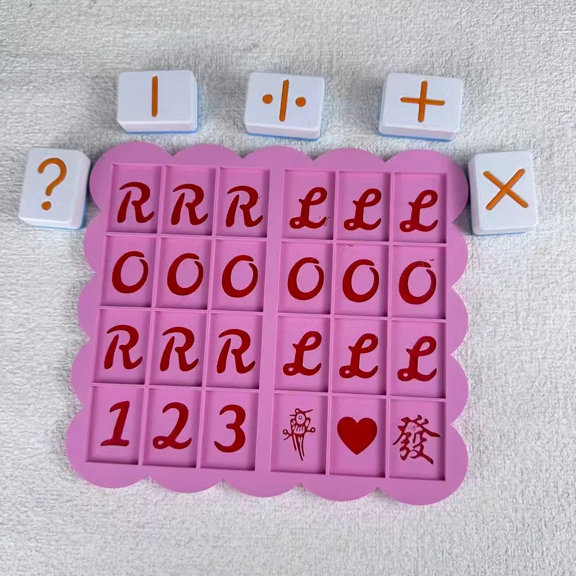 3D Printed Mahjong Practice Board Mahjong Beginner, Mahjong Line Reader for Learning and Scoring