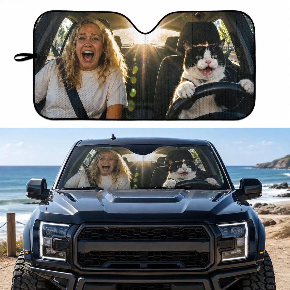 [Copy]Personalized Reserved For Princesses Only Photo Car Seat Cover Gift for Wife Girlfriend Unique Car Gift