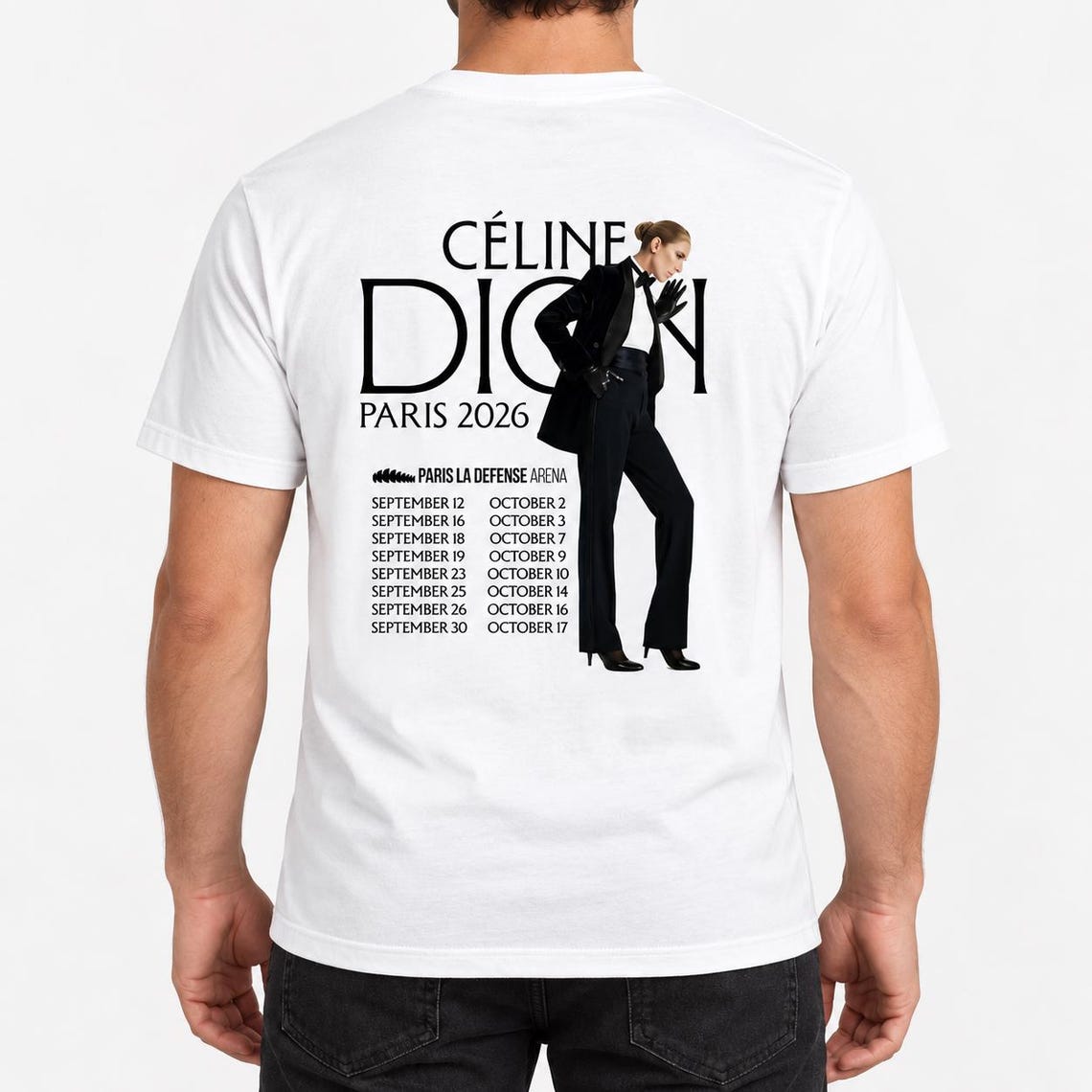 Celine Dion Graphic Shirt 2026 Céline Dion Paris Tour T-shirt