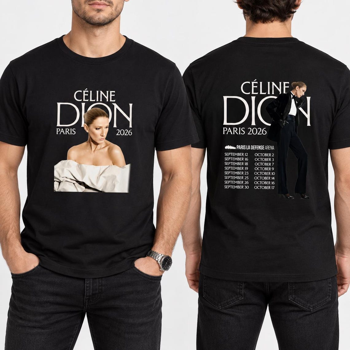 Celine Dion Graphic Shirt 2026 Céline Dion Paris Tour T-shirt