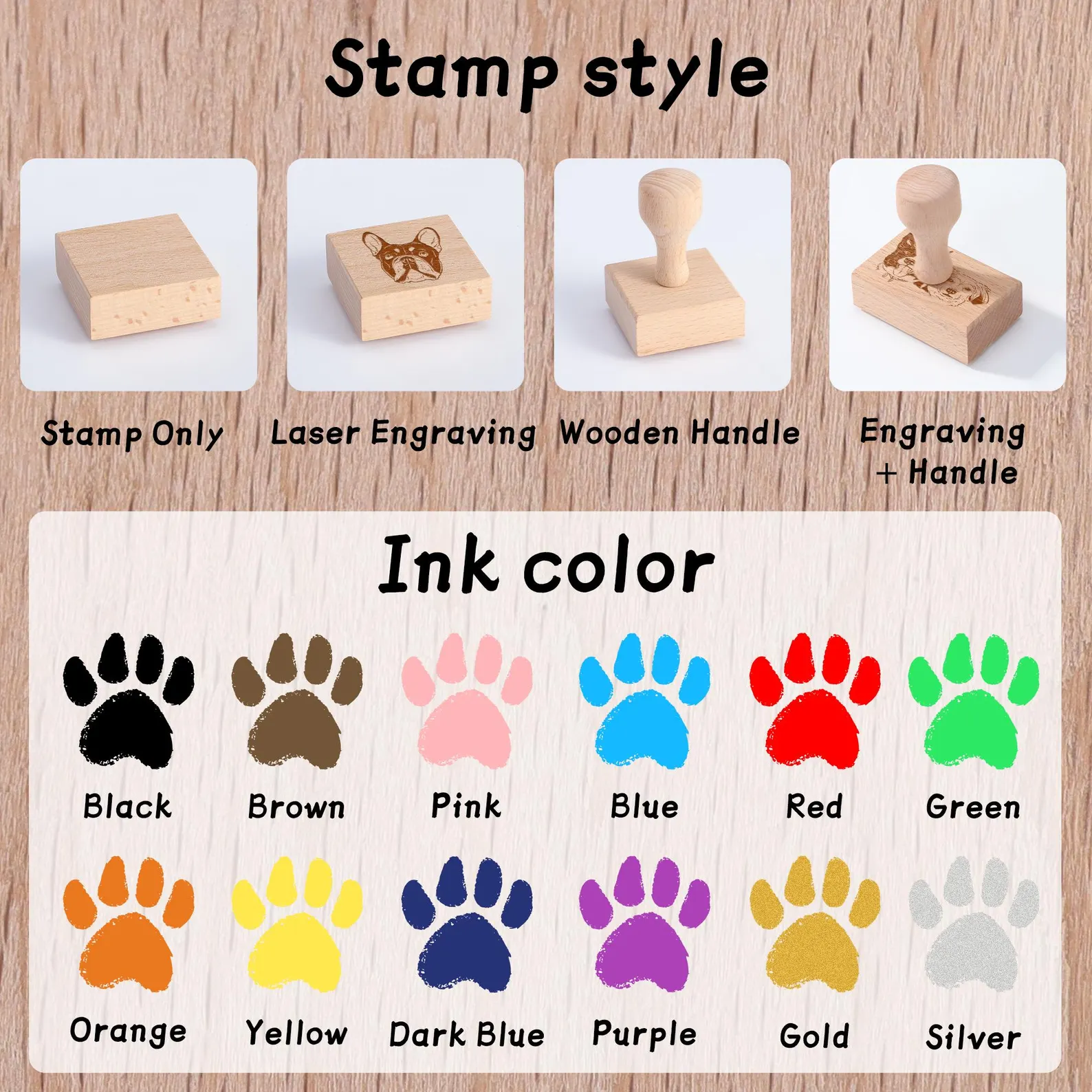 Personalized Wooden Photo Rubber Stamp Custom Couple Family and Pet Portrait Stamp Perfect Gift for Weddings Anniversaries