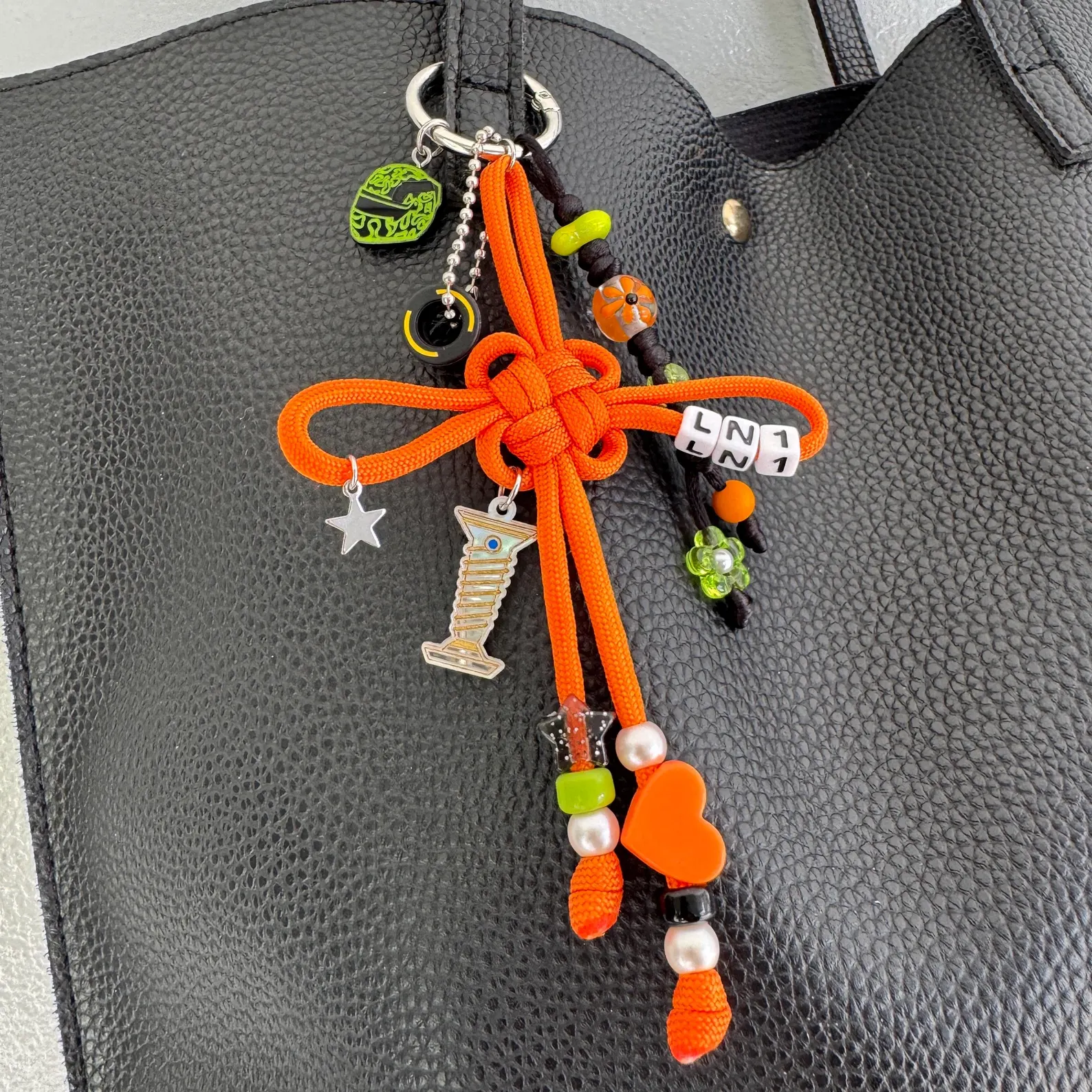 Personalized Hand‑Knotted Key Charm, Custom Name Letter Beads Chinese Knot Keychain, Cute Hand‑Woven Backpack Pendant Gift