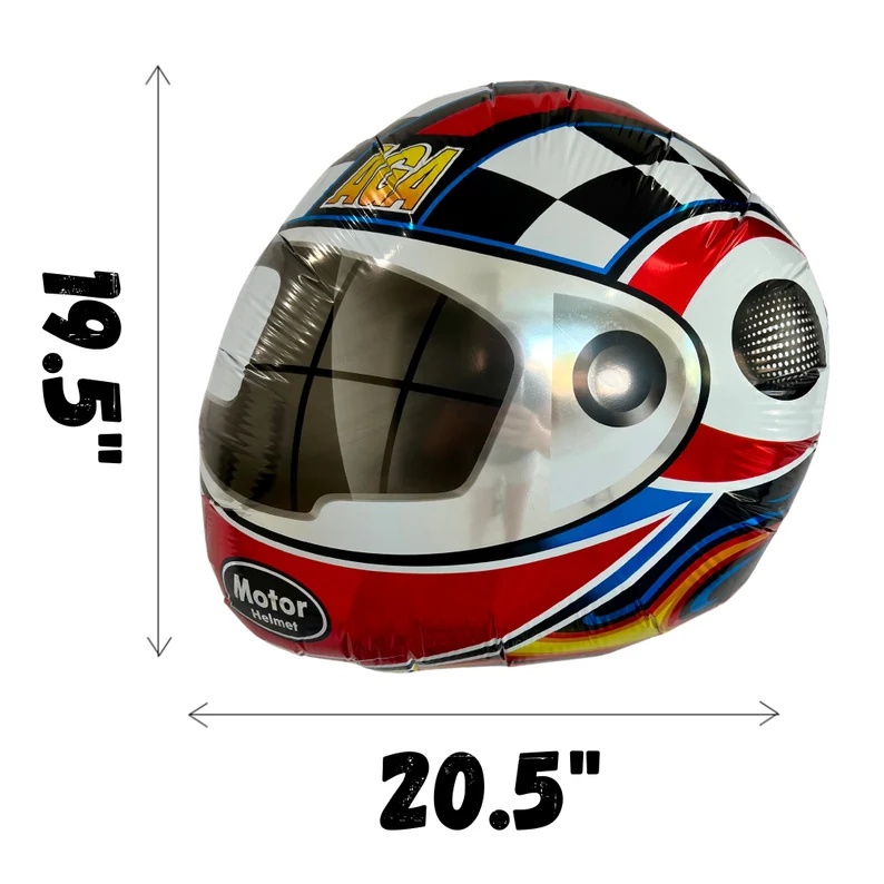 Personalized Race Car Birthday Balloon Set, Checkered Flag Traffic Light Tire Foil Balloons for Boys Racing Theme Party Decorations