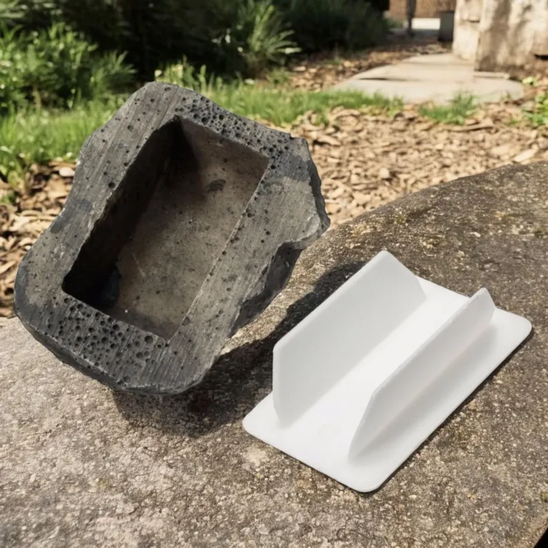 Key Storage Box Rock Fake Rock Simulate Stone Key Case for Home Garden Yard Outdoor Decor, Hider Decoration Safe Holder Stone