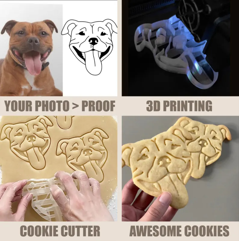 Personalized Face Cookie Cutter from Photo Personalized Gift for Son Kids Gifts Pet Lover Gifts