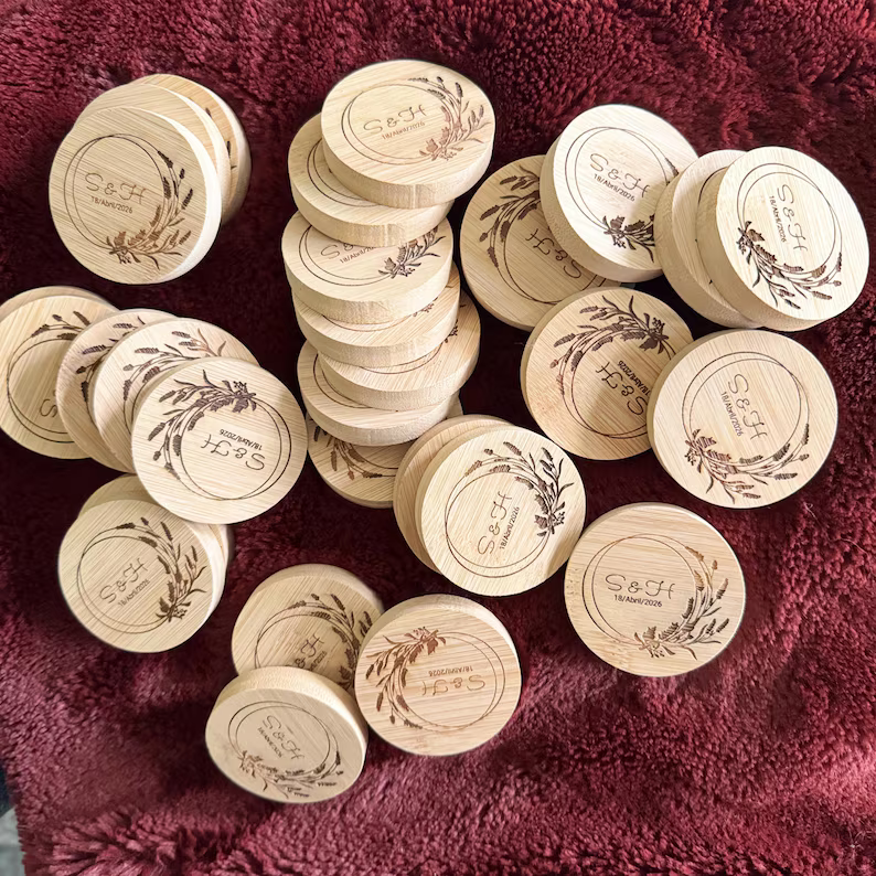 Personalized Wooden Bottle Opener Engraved Wedding Favors Custom Engraved Magnetic Opener Wedding Favors Groomsmen Gifts