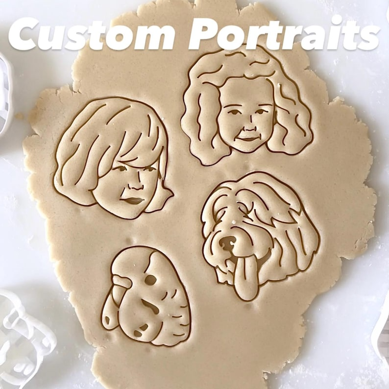 Personalized Face Cookie Cutter From Photo Funny Cookie Gift Wedding Gift Custom Face Photo Gift Face Cookie Cutter 