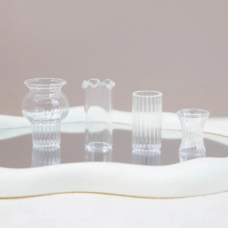 [Copy]Personalized Glass Birth Month Flower Birth Flower Gift Hand Blown Spring Flower Glass Flower Bouquet Valentine's Day Gift For Her Home Decor