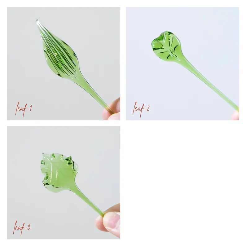 [Copy]Personalized Glass Birth Month Flower Birth Flower Gift Hand Blown Spring Flower Glass Flower Bouquet Valentine's Day Gift For Her Home Decor