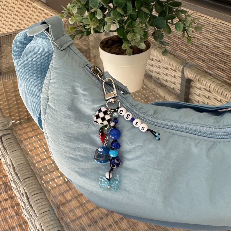 [Copy]Personalized Pink Keychain with Cute Charms Giving a Heart-Shaped Oil Drop Keychain Perfect As a Mini Decorative Accessory Or Gift for Cosmetics