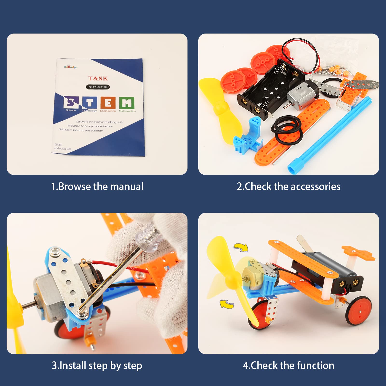 STEM Kits for Kids Crafts Boys Gifts Toys for 6 7 8 Year Old Boy Birthday Gift Ideas STEM Toys Crafts Robotics Science Kits Activities Robot Building Age 8-10 9 10 11 12 13 14