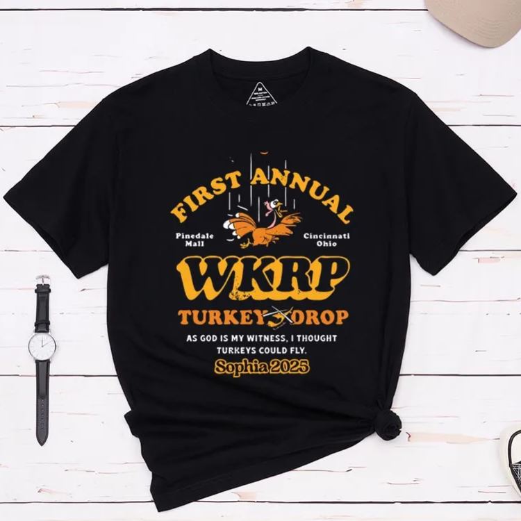 Personalized WKRP Thanksgiving Movie Classic T-Shirts Holiday TV Show Tshirt Thanksgiving Gift