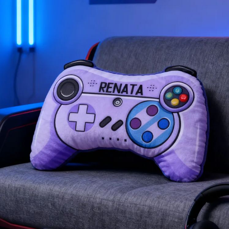 Personalized Game Controller Pillow Funny Kid Gamer Pillow Gift for Geek Game
