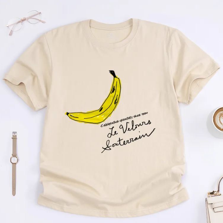 Personalized Classic T-Shirts Artistic Banana Tee Perfect for Creative Style Lovers and Art Enthusiasts Gift