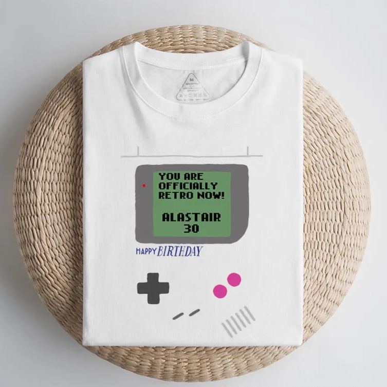 Personalized Offically Retro Gamer Classic T-Shirts Video Game Tshirt Geek Gaming Nerd Shirt