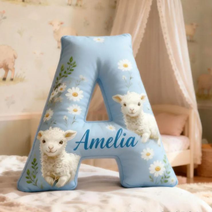 Personalized Retro Little Sheep Graphic 3D Print Pillow Birthday Gifts Funny Gifts 