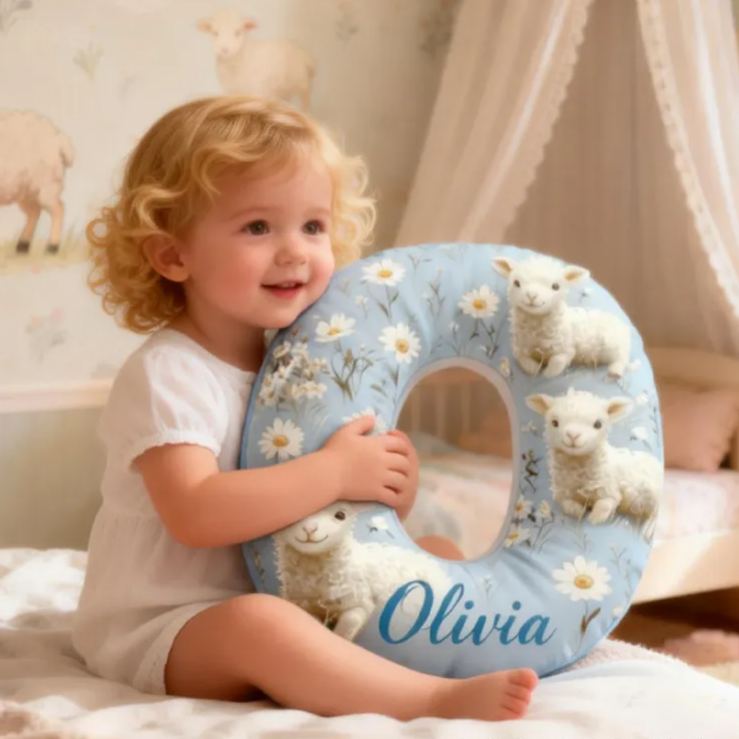 Personalized Retro Little Sheep Graphic 3D Print Pillow Birthday Gifts Funny Gifts 