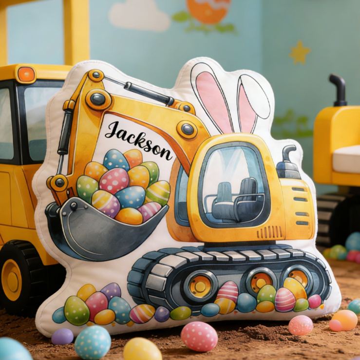 Personalized Easter Tractor Graphic 3D Print Pillow Birthday Gifts Funny Gifts Easter Gifts 