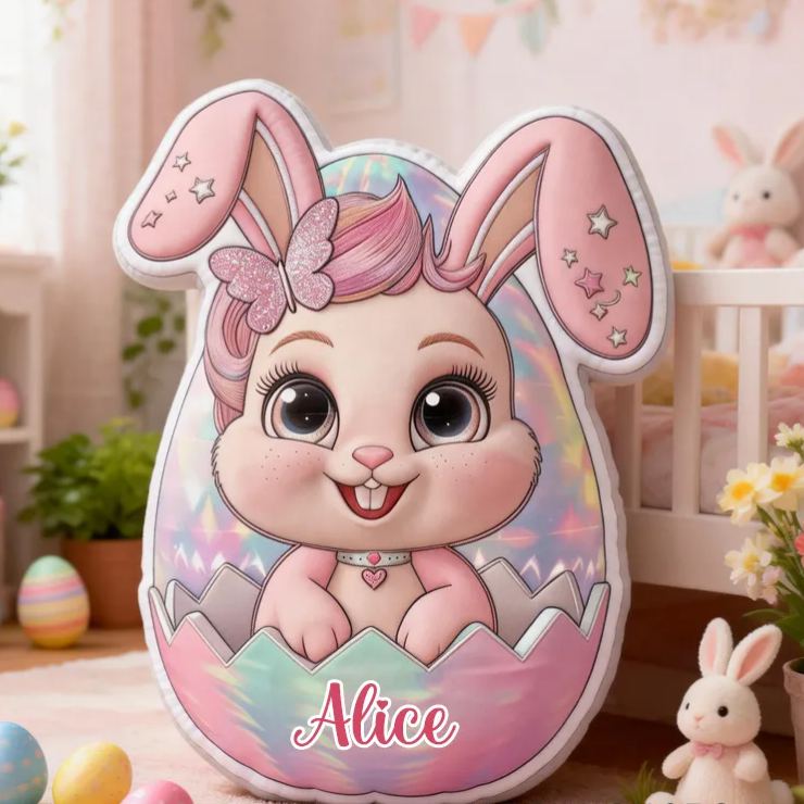 Personalized Cute Easter Egg Graphic 3D Print Pillow Birthday Gifts Funny Gifts Easter Gifts 