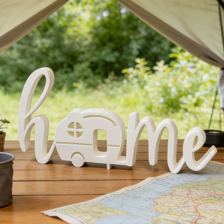 Personalized 3D Printed Home Sign Camping Decor Sign Gifts for Campers Rv Gift Ideas