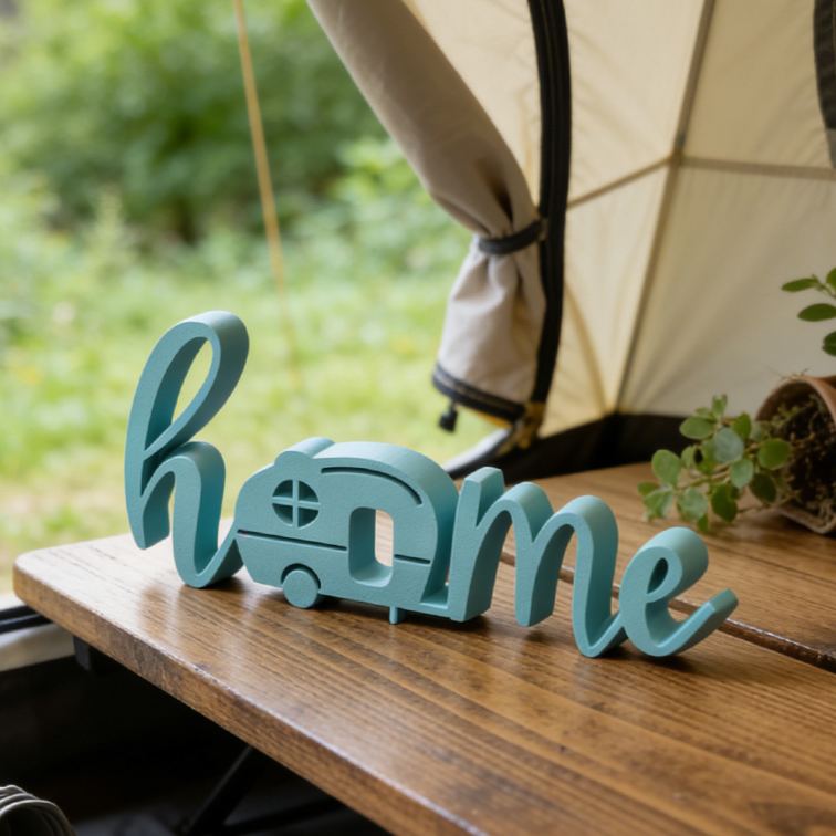 Personalized 3D Printed Home Sign Camping Decor Sign Gifts for Campers Rv Gift Ideas