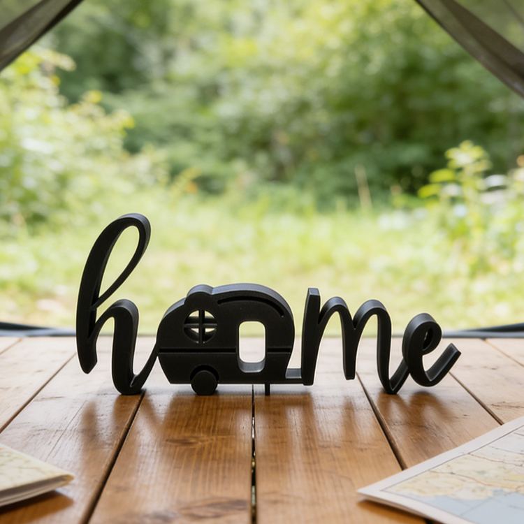 Personalized 3D Printed Home Sign Camping Decor Sign Gifts for Campers Rv Gift Ideas