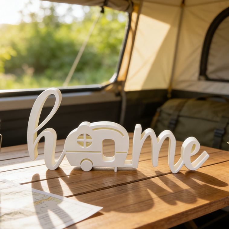 Personalized 3D Printed Home Sign Camping Decor Sign Gifts for Campers Rv Gift Ideas