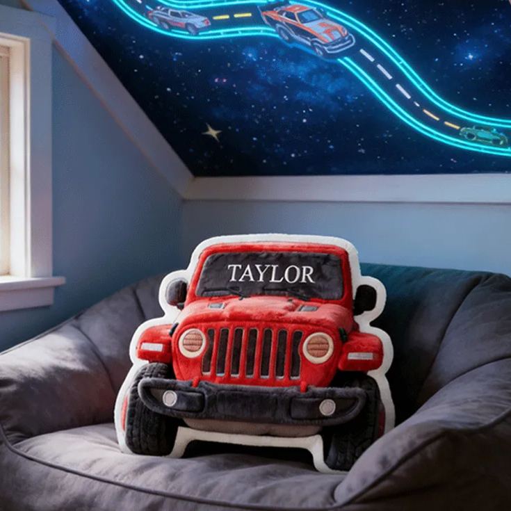 Personalized Racing Plush Pillow Custom Name Pillow Gift for Racer and Racing Enthusiasts