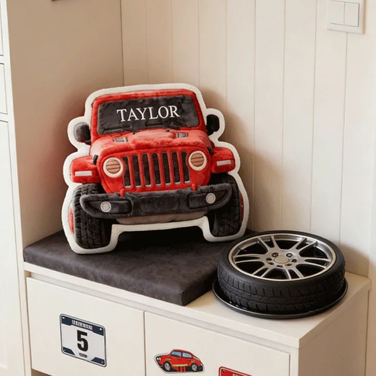 Personalized Racing Plush Pillow Custom Name Pillow Gift for Racer and Racing Enthusiasts