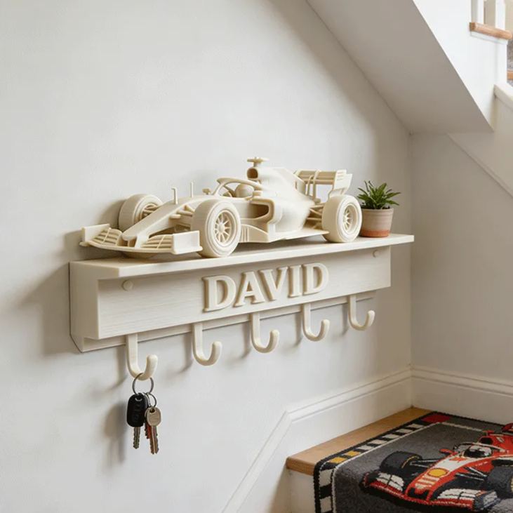 Personalized Racing Car Key Holder Unique Gift for Racers and Racing Lovers