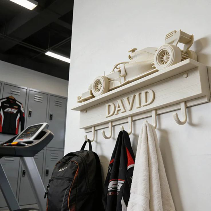 Personalized Racing Car Key Holder Unique Gift for Racers and Racing Lovers