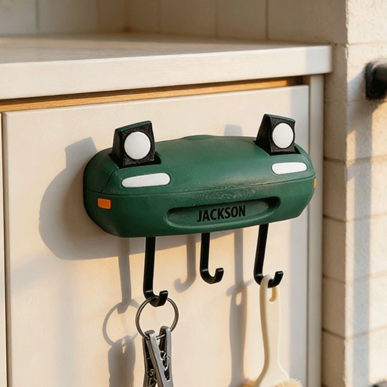 Personalized Car Shaped Functional Pop-Up Key Holder Unique Gift for Racers and Racing Lovers