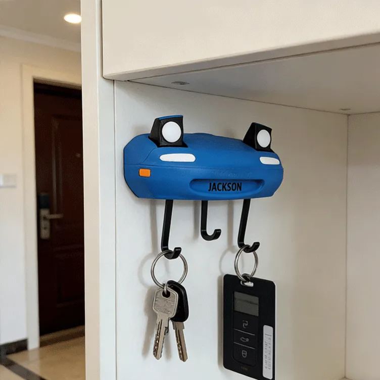 Personalized Car Shaped Functional Pop-Up Key Holder Unique Gift for Racers and Racing Lovers