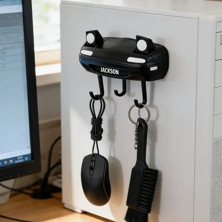 Personalized Car Shaped Functional Pop-Up Key Holder Unique Gift for Racers and Racing Lovers