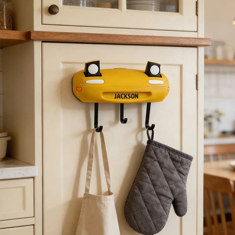 Personalized Car Shaped Functional Pop-Up Key Holder Unique Gift for Racers and Racing Lovers